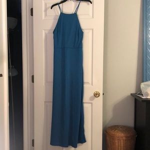 Blue LOFT Beach Maxi Dress
